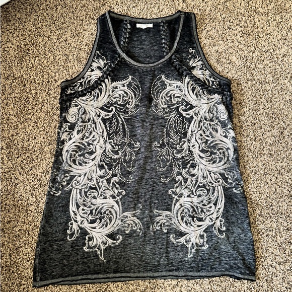 Maurices‎ braided scoop neck embellished tank - Picture 2 of 4